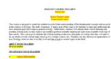 Zoology Course Syllabus