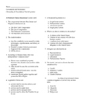 Foundations of Government Test