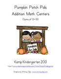 Pumpkin Patch Pals Addition Within 10 Fall Math Centers