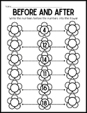 Before and After Numbers Flower Activity