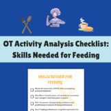 Feeding | OT Activity Analysis Checklist Skills Needed for Feeding | ADL