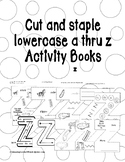 Cut and Staple Lowercase z Activity Book
