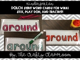 Kindergarten Dolch Sight Word Cards for Wikki Stix, Play-Doh, and Tracing!