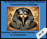 The Decline of Ancient Egypt Reading Comprehension Passage (PDF)