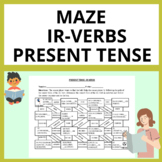 IR Verbs Maze Present Tense-Spanish Activity-Laberinto-Worksheets