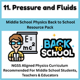 Middle School Physics Back to School Â¨C Pressure and Fluids NGSS Worksheet