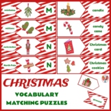 Christmas vocabulary and abc puzzles- Printable