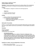 Introduction speech with rubric