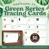 MONTESSORI GREEN SERIES Tracing Cards | Handwriting Practice