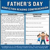 FatherÂ¡Â¯s Day Nonfiction Reading Comprehension Passage & Questions | Families