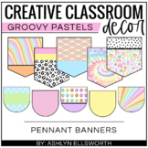 Bulletin Board Pennants - Retro Classroom Decor 
