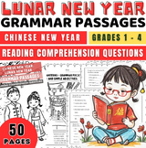 Chinese New Year Lunar New Year Grammar Passages and Reading Comprehension