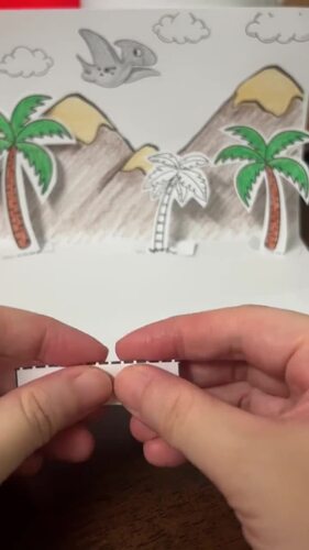 9026-dinosaur-scenery-craft-dinosaur-colouring-play-toy-set-paper-craft-printout-diy-1.jpg