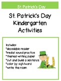 St. Patrick's Day Kindergarten Activities