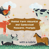 Animal Farm Historical and Contextual Short Research Writing Prompts & a Rubric