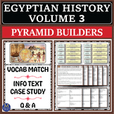 Ancient Egyptian History Pyramid Builders Old Kingdom Reading Activity Center