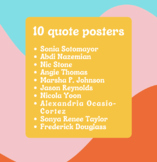 10 Writer and Activist Quote posters