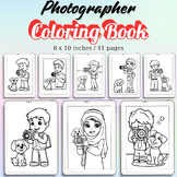 Photographer Coloring Pages / Sheets of Photographer {Coloring Book}