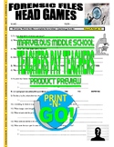 Forensic Files : Head Games (science video worksheet / distance learning)