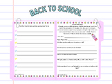 Back 2 school questionnaires (English/Spanish)