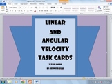 Linear and Angular Velocity Trig Task Cards