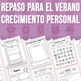 Actividad de Repaso de Verano para Ni?os con Enfoque en Crecimiento Personal