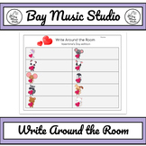Music Write Around the Room: Valentine's Day Edition