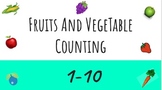 Fruit and Vegetables Counting 1-20 ( Plant Unit)