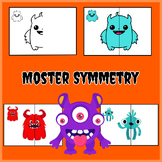 Monsters Lines of Symmetry Drawing Activity-Halloween #funtober