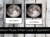 Phases of the Moon Cards in Spanish (Montessori)