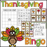 Thanksgiving Bingo - Cut and paste