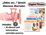 ?SabÂ¨Âªas que...? Spanish Class Wall Decor Printable (English)