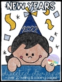 NEW YEARS Directed Draw & Write Plus Coloring Pages