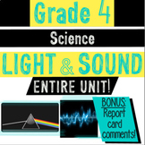 *New! ONTARIO {Gr. 4} Science - Light and Sound- Entire Unit!