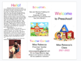 Welcome to School Pamphlet Template