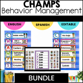CHAMPS Classroom Behavior Management English, Spanish, & Editable Posters Bundle