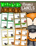 Woodland Animals Forest Camping Theme Classroom Labels Decorations Editable