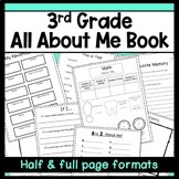 3rd Grade All About Me Book