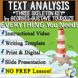 Three Skeleton Key - Text Analysis Writing Prompt, Citing Text Based Evidence