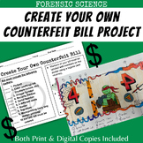 Create Your Own Counterfeit Bill Forensic Science Project Activity