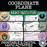 Coordinate Plane Geometry Bundle | 10 Activities + Best-Selling Whodunnit
