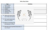 Africa Geography Study Guide and Unit Test