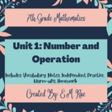 Numbers and Operations: Unit 1