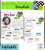 Meet the Teacher// Sporty Teacher Template Editable