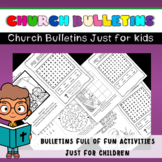 Church Activity Bulletins for Children