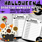 Halloween Ordering Numbers To 100 | Greatest to Least, Least to Greatest