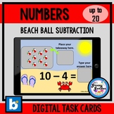 BOOM? Cards: Beach Ball Subtraction (Simple Subtraction from 1-20)