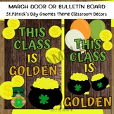 St.Patrick's Day Bulletin Boar, March Bulletin Board Idea Kindergarten,Editable