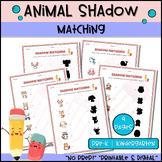 Animal Shadow Matching Worksheets | Farm, Ocean, Pets | Preschool & Kindergarten