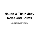 Nouns & Their Many Roles and Forms